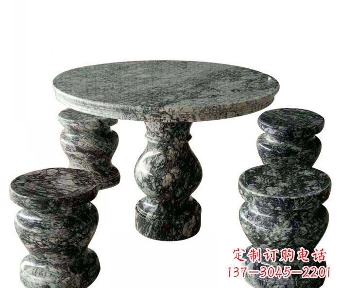天津园林景观圆形石桌凳