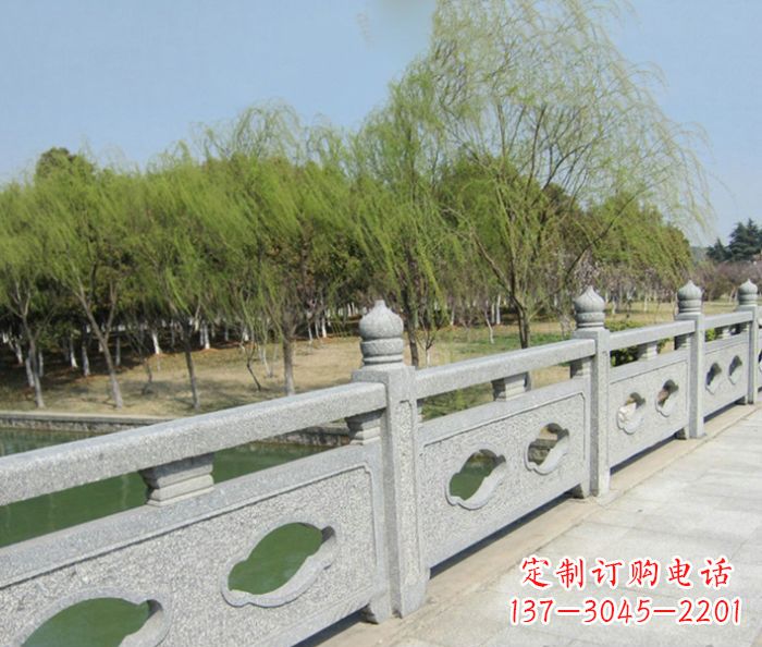 天津园林景观真山桥石雕栏板