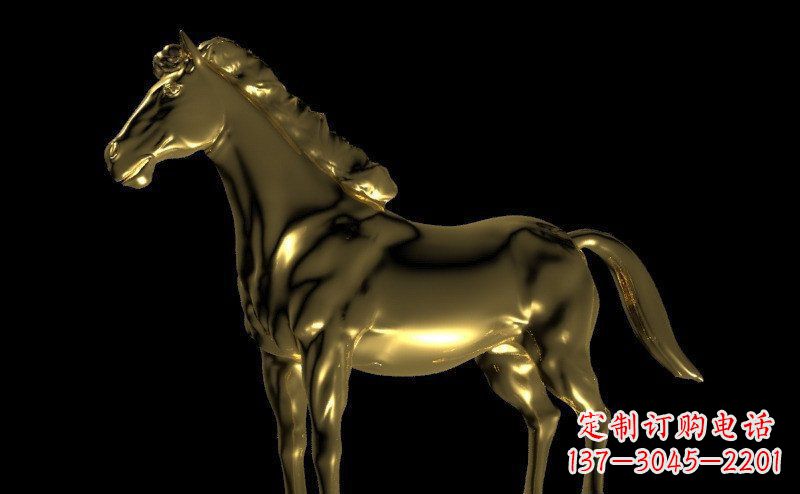 天津园林马动物景观铜雕