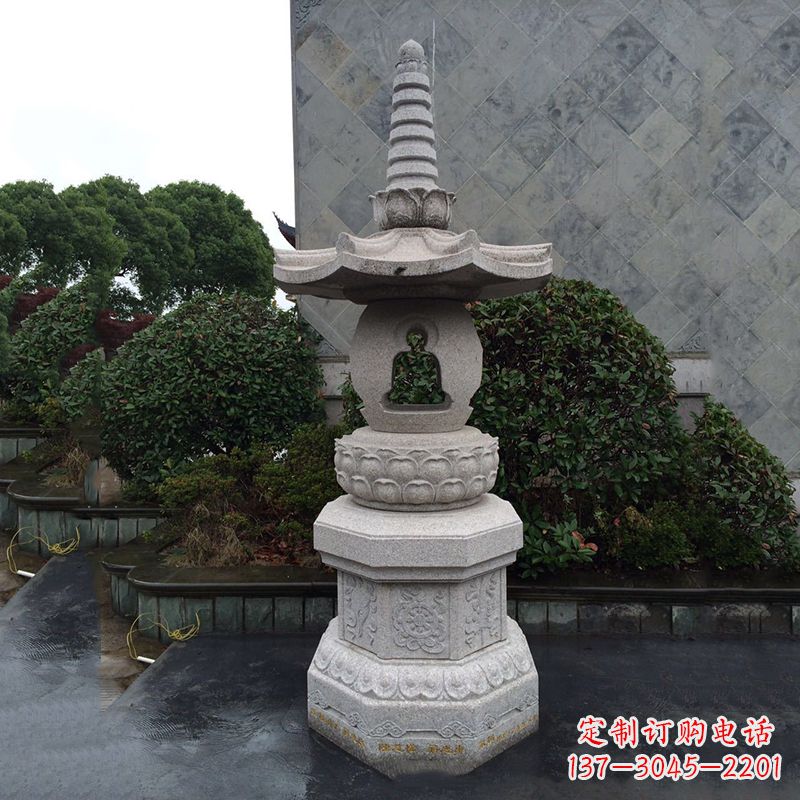 天津园林石雕灯笼