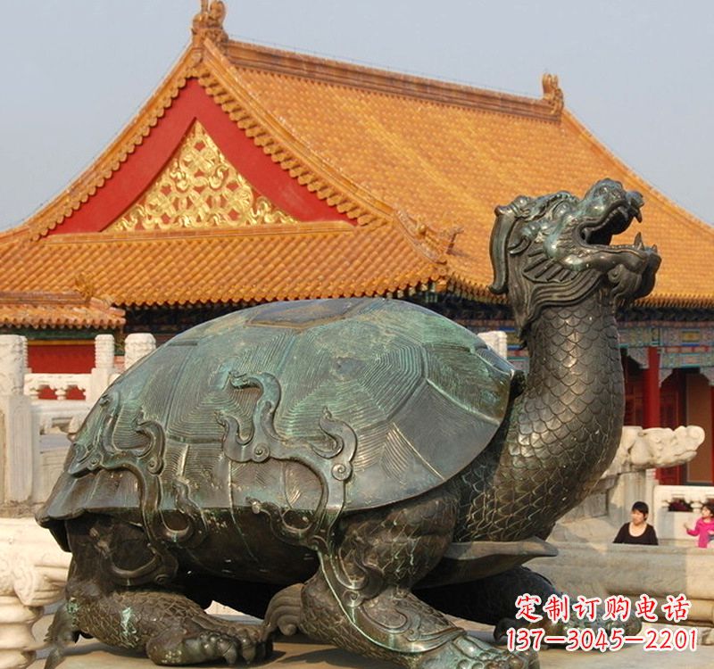 天津招财龙龟铜雕塑