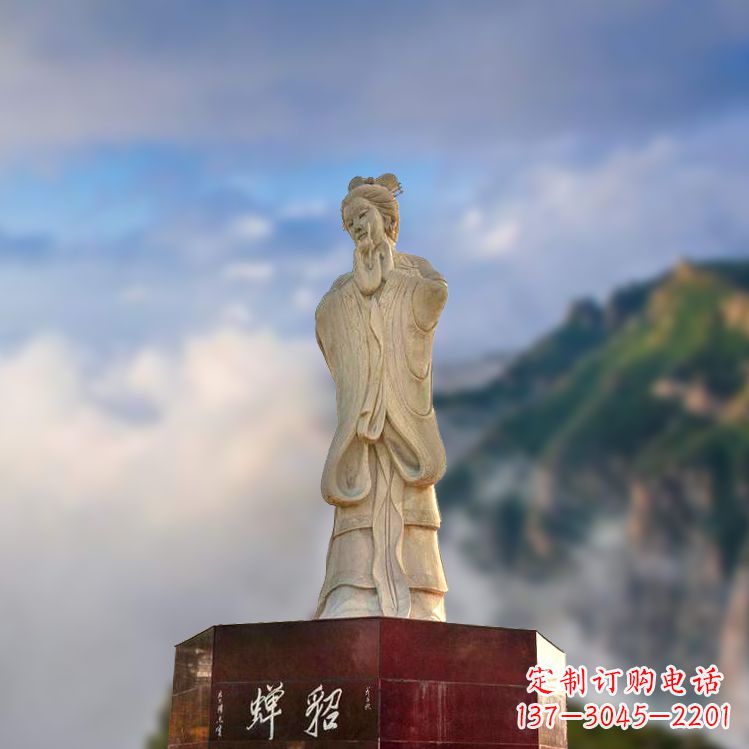 天津中国古代四大美女之貂蝉景观石雕