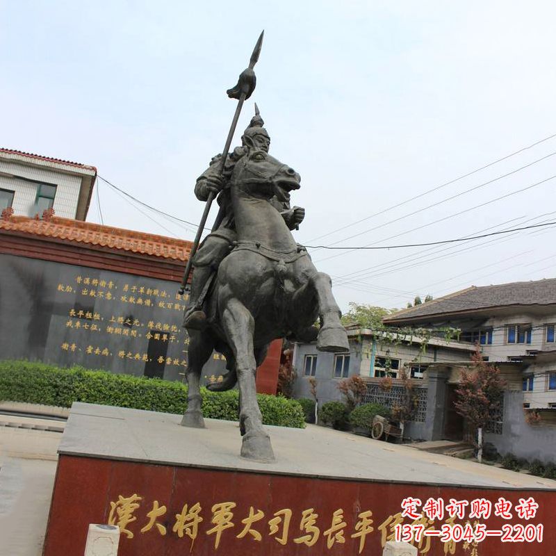 天津中国历史名人汉朝著名将领民族英雄卫青铜雕塑像