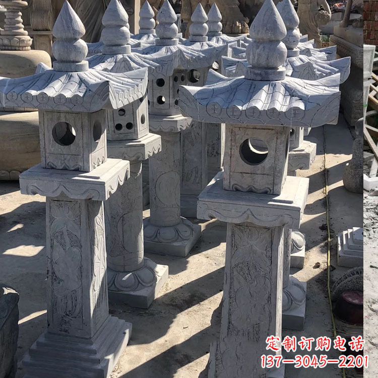 天津中式汉代石雕灯笼