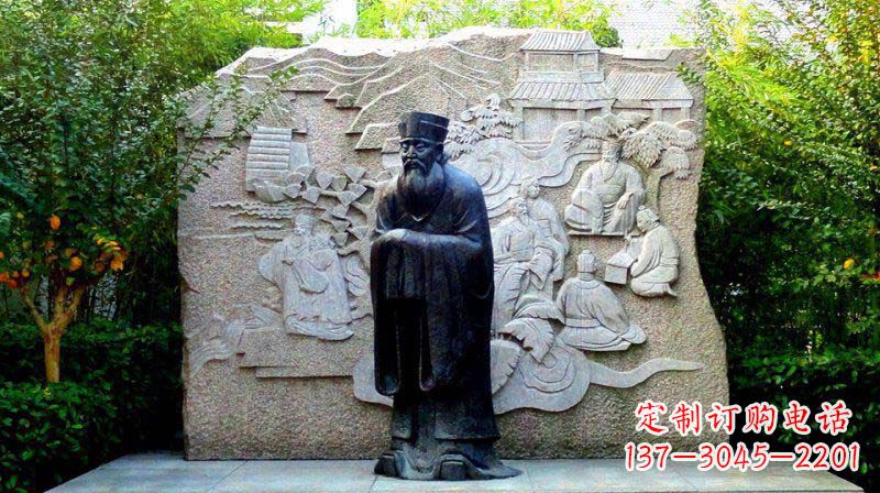天津朱熹古代名人铜雕_2