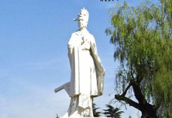 天津虞姬石雕像-秦末汉初著名美人汉白玉雕塑