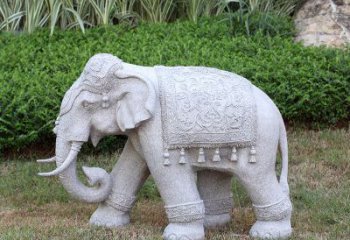 天津中式石雕大象