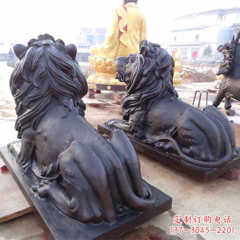 天津铸铜汇丰狮子