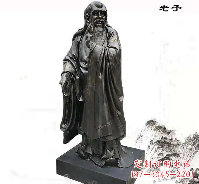 天津铸铜老子雕塑