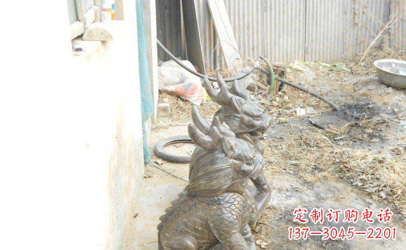天津铸铜麒麟古代神兽铜雕