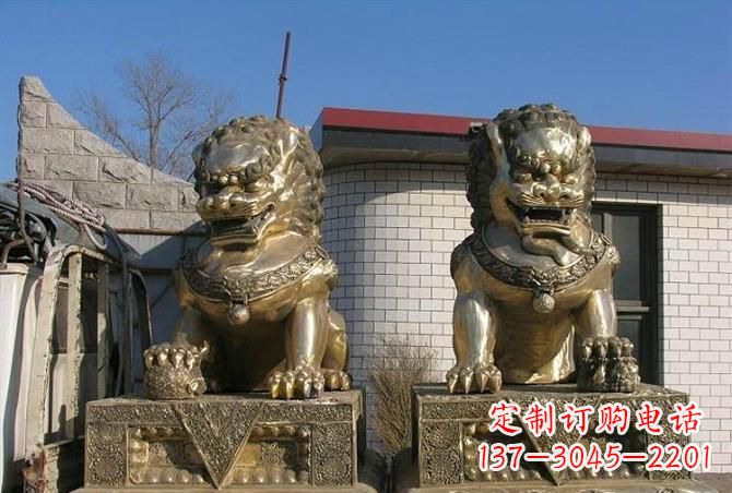 天津铸铜狮子雕塑