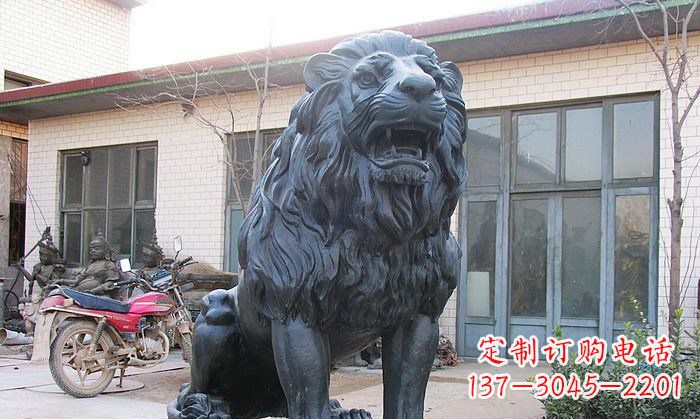 天津铸铜狮子铜雕