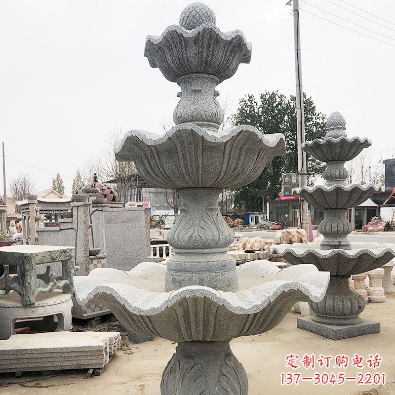 天津自然石雕流水喷泉