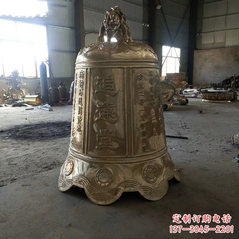 天津宗祠铜钟雕塑