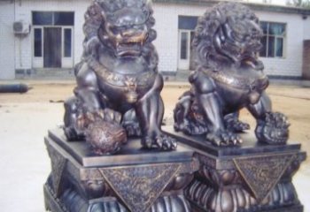 天津紫铜北京狮雕塑