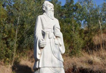 天津祖冲之汉白玉石雕像-公园景区中国古代名人雕塑