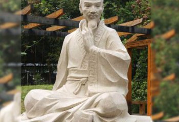 天津祖冲之石雕塑像-园林人物历史名人雕像