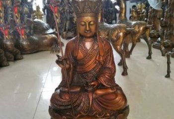 天津坐式地藏菩萨铜雕